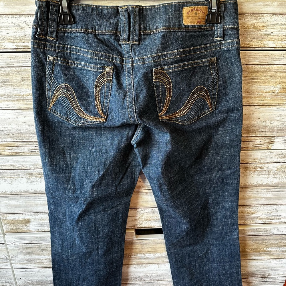 👖 Hydraulic Metro Jeans Size 11/12 Super Low Rise Cropped Stretch Denim